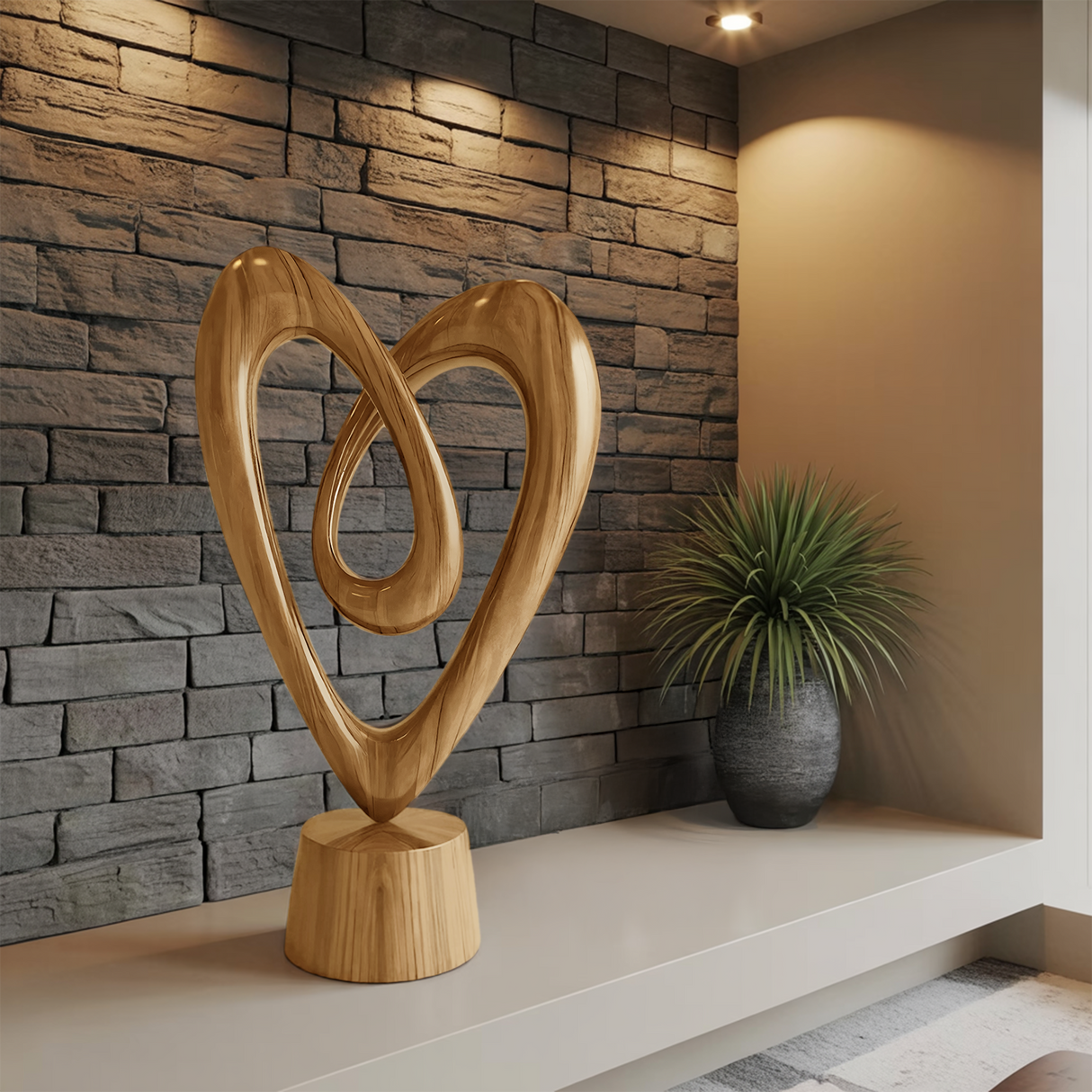 Rustic 3D Wood Art For Living Room Interior Wall Accent