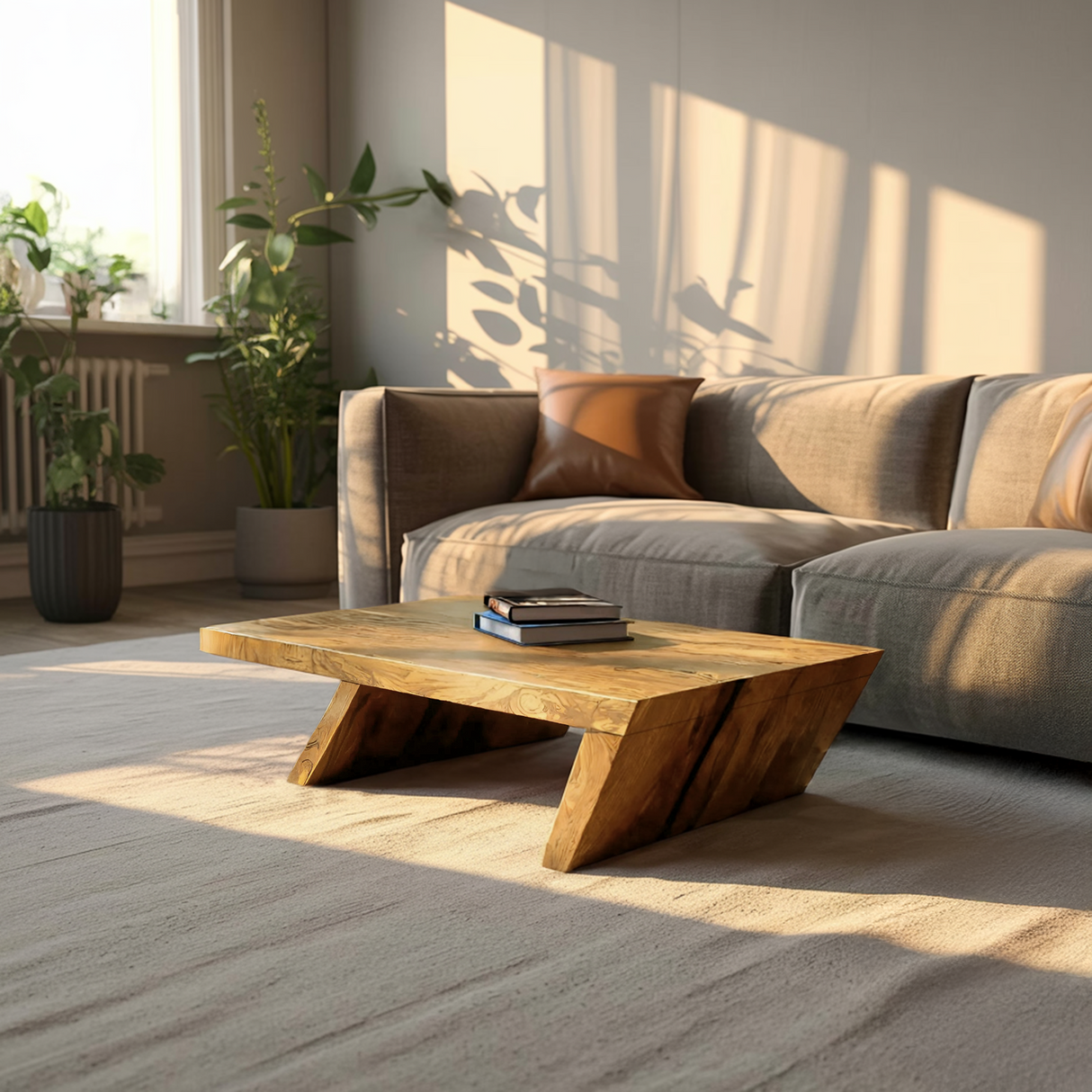Unique Center Table With Rustic Charm For Living Room