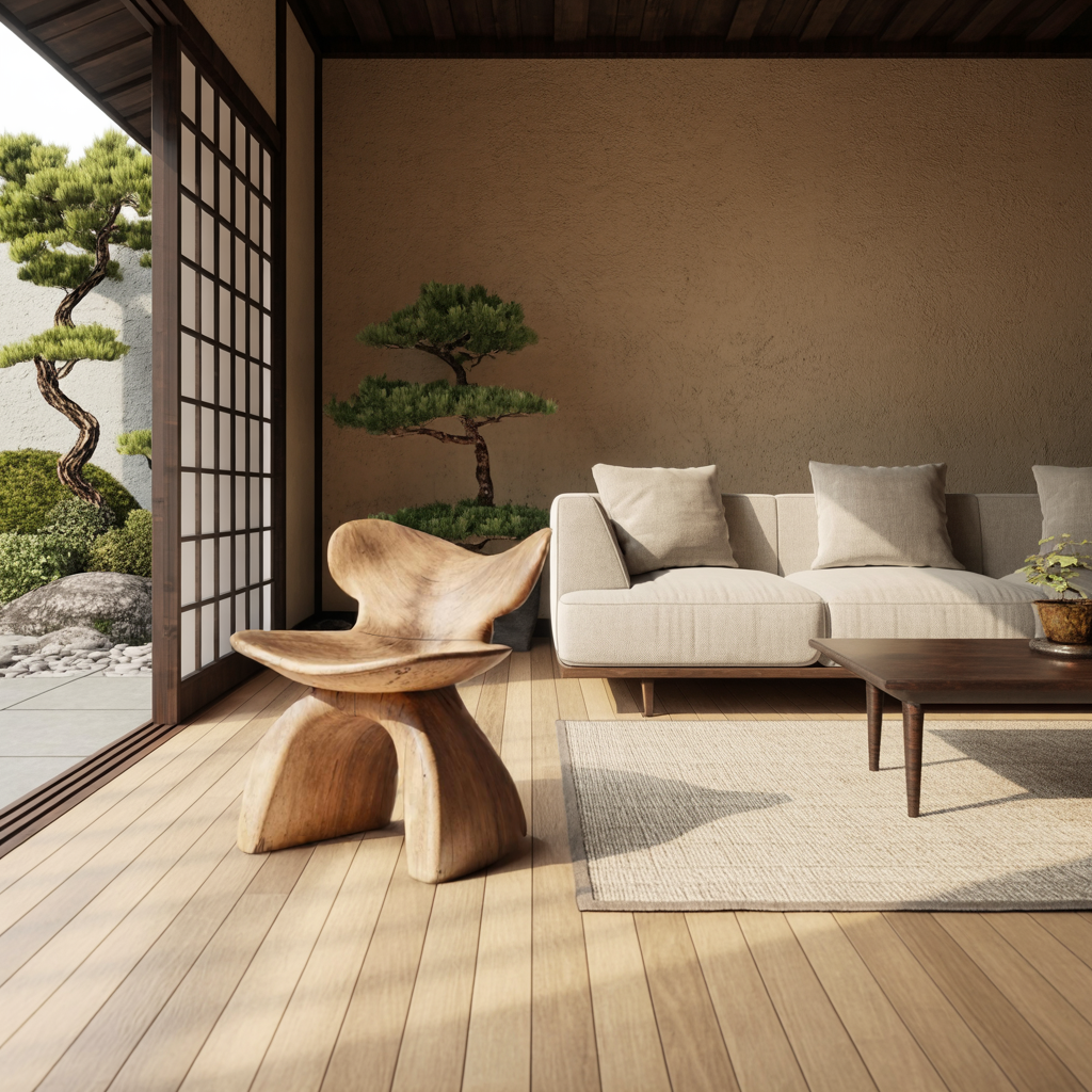 Rustic Accent Chair For A Relaxing Outdoor Space