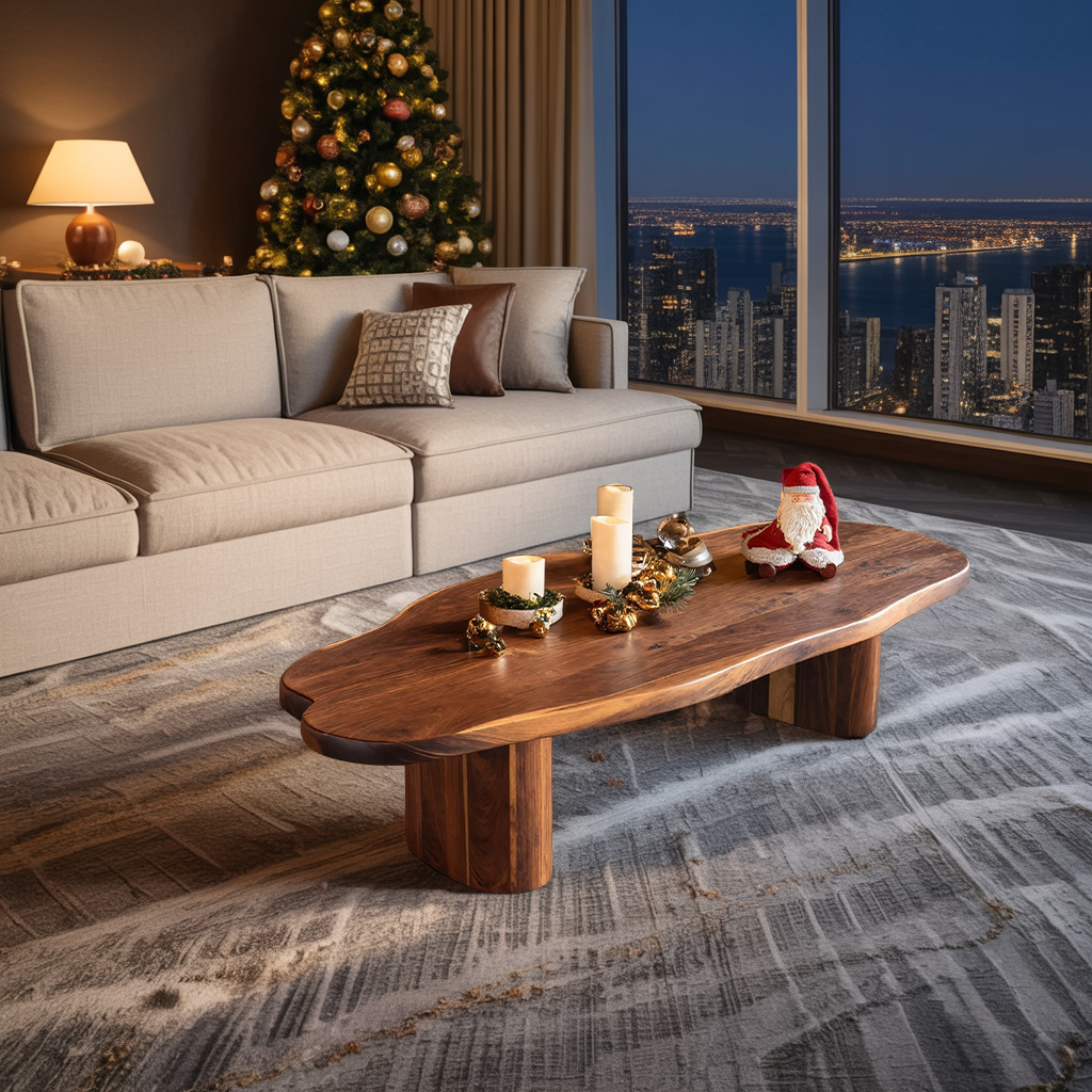 Modern Wooden Coffee Table For Christmas Furniture And Entryway