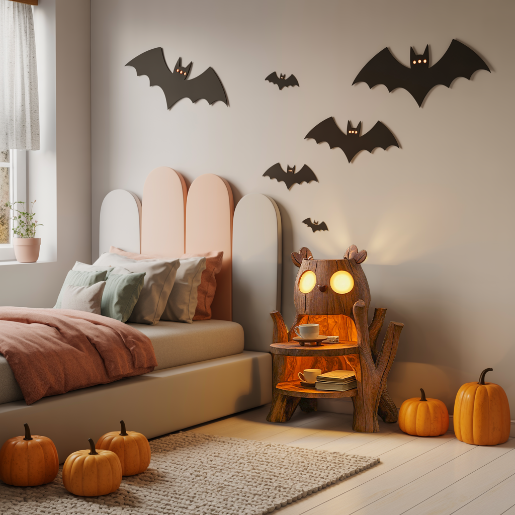 Farmhouse Nightstand With Drawer For Bedroom Decor