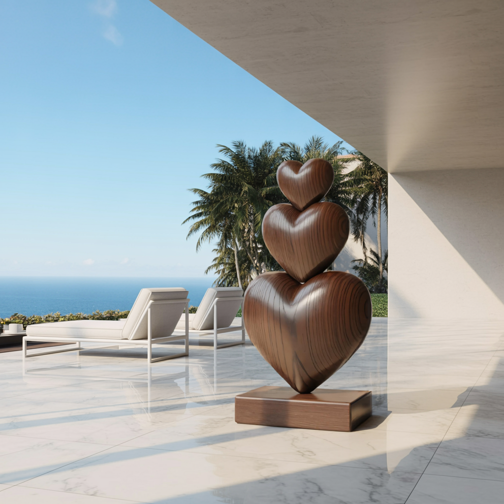 Handcrafted Wooden Sculpture For Furniture Unique Display