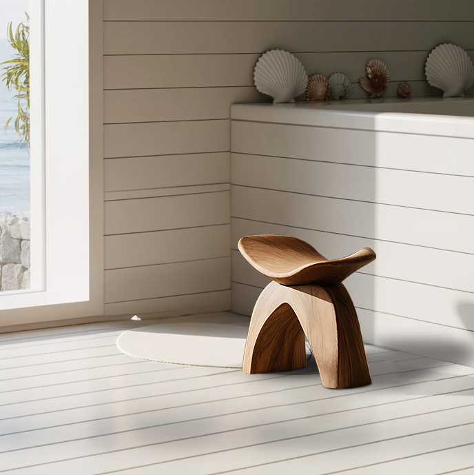 Farmhouse Bath Seat For Cozy Bathroom Furniture Decor