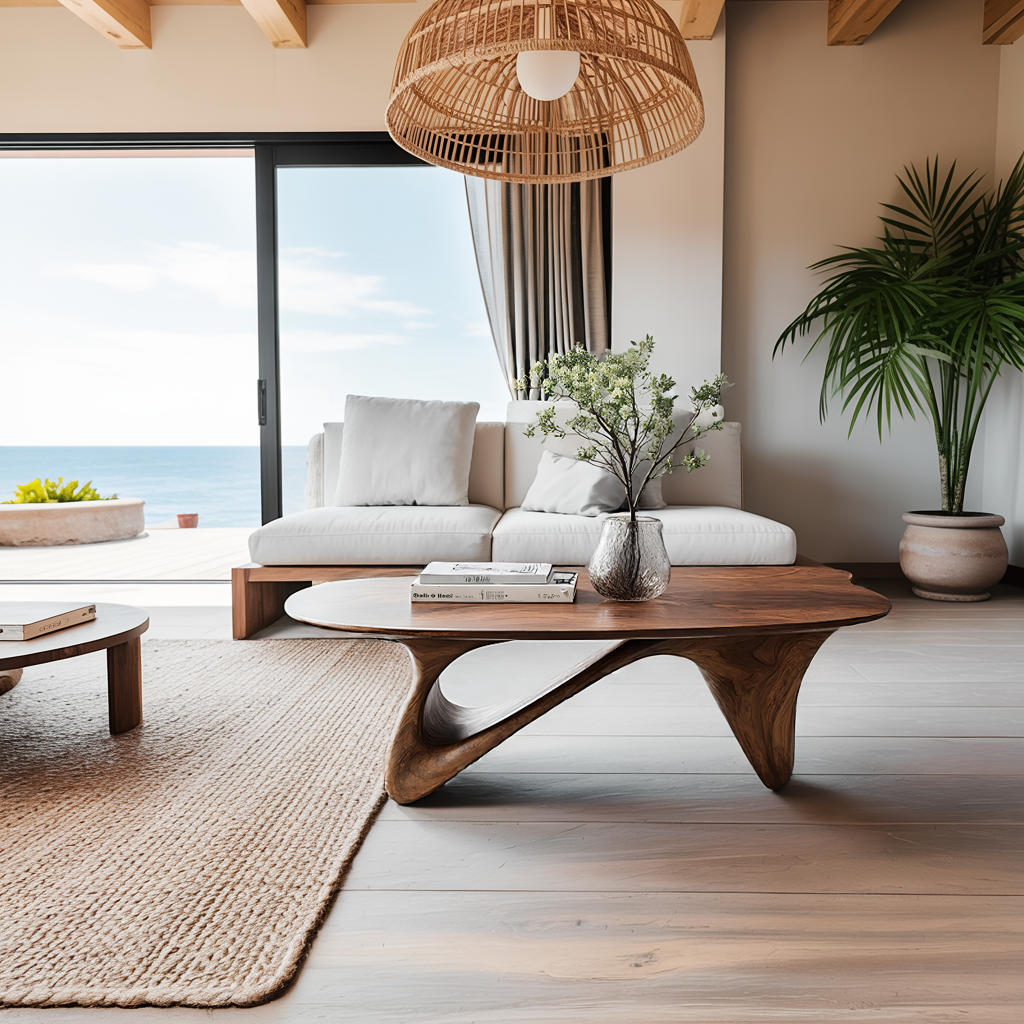 Farmhouse Low Table For Warm Living Room