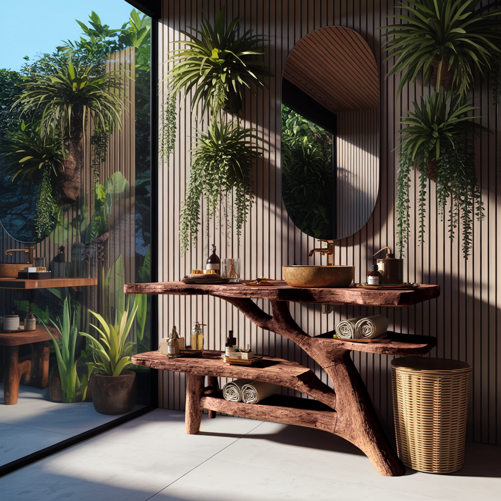 Modern Solid Wood Bathroom Vanity For Contemporary Bathroom Decoration