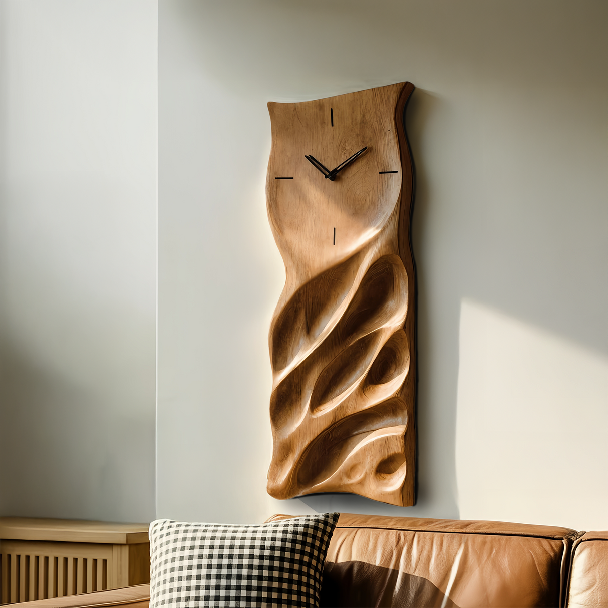 Minimalist Handcrafted Wall Clock For Living Room Interior