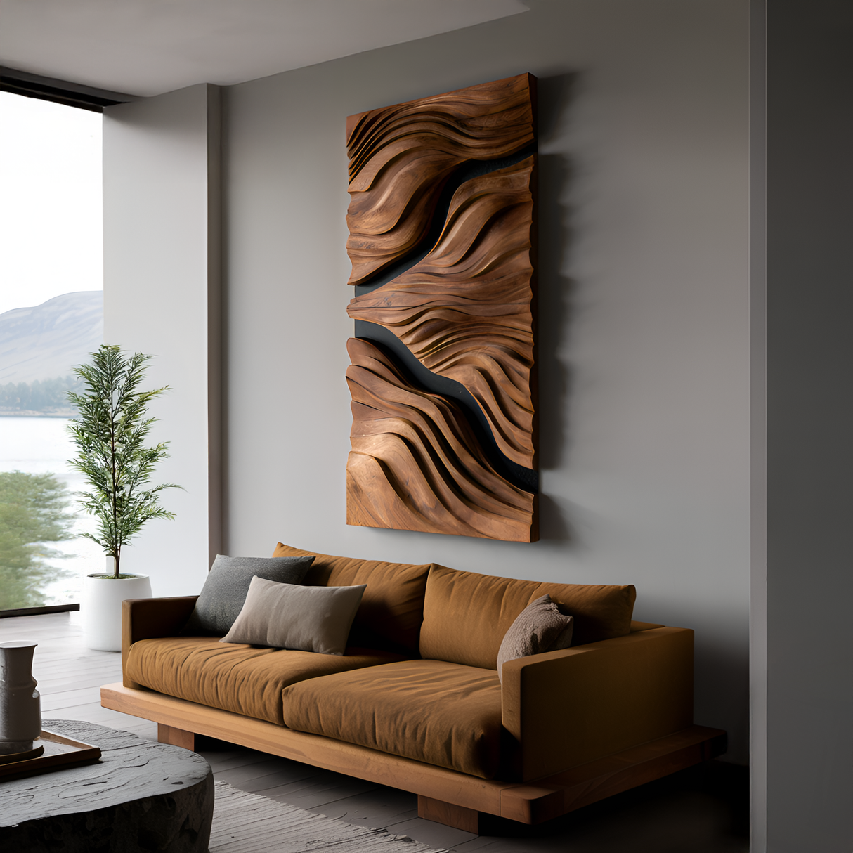 Organic Wall Sculpture For Living Space