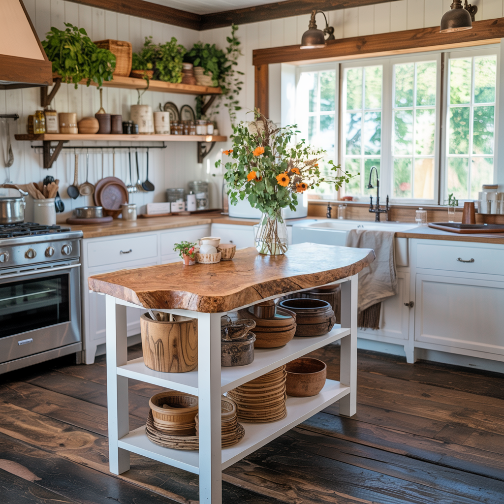 Handcrafted Live Edge Countertop Custom Kitchen Surfaces