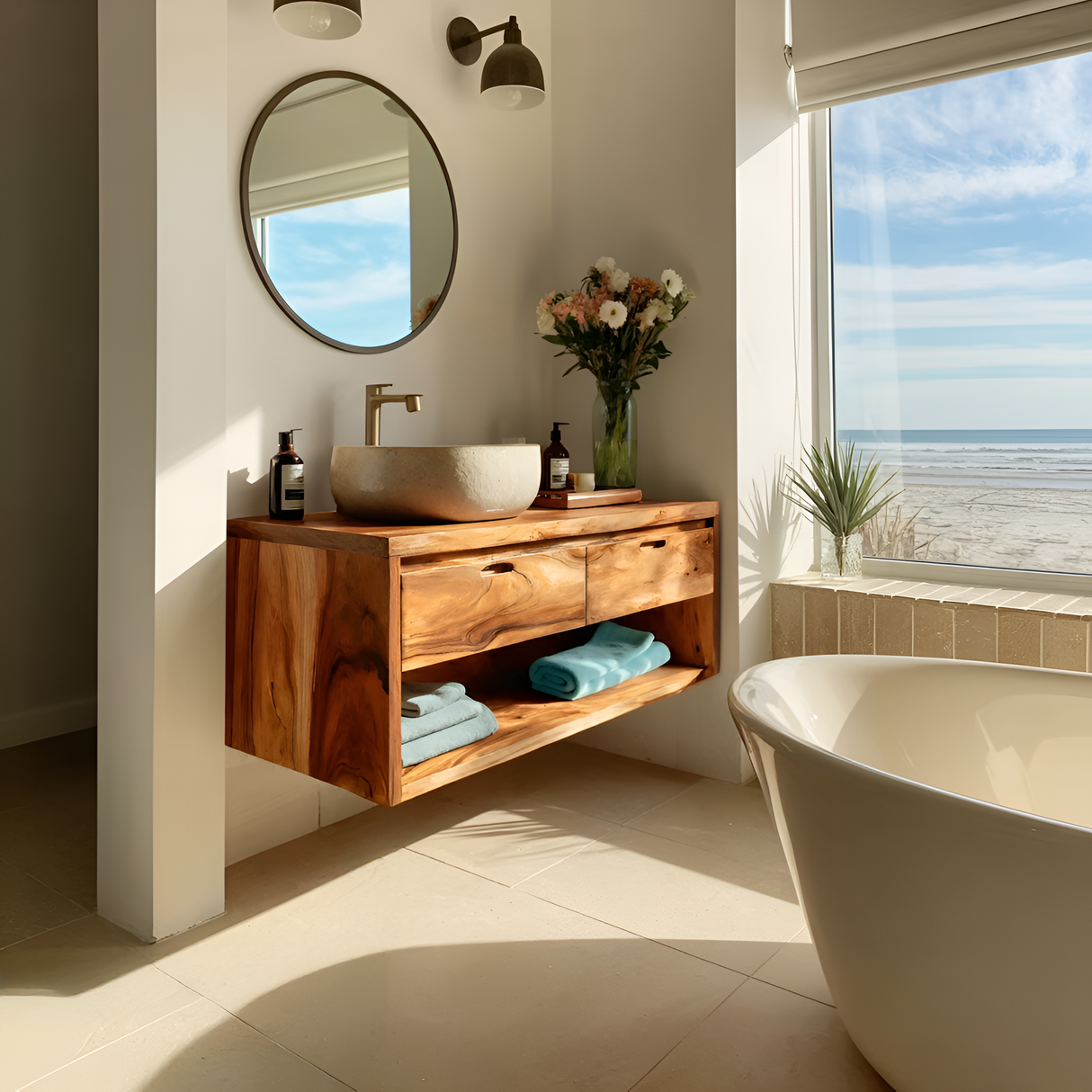 Handcrafted Bathroom Vanity Cabinet For Bathroom Furniture
