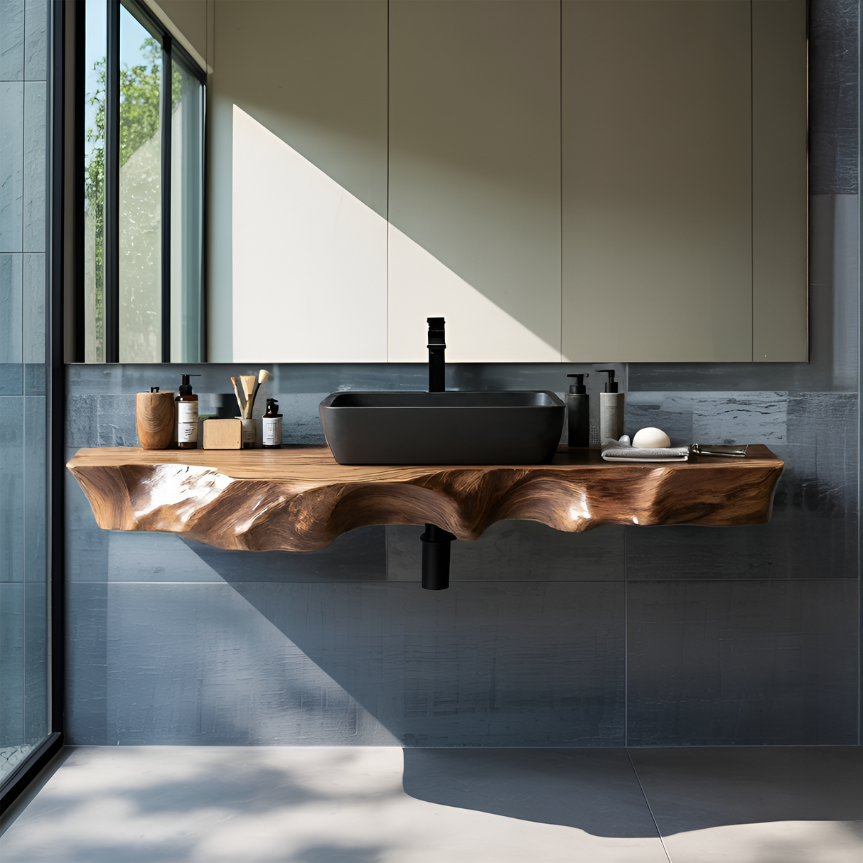 Farmhouse Solid Wood Vanity For Classic Bathroom