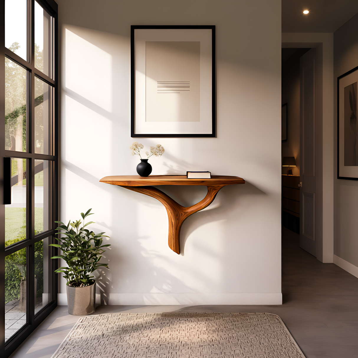 Modern Floating Wood Shelf For Home Interior