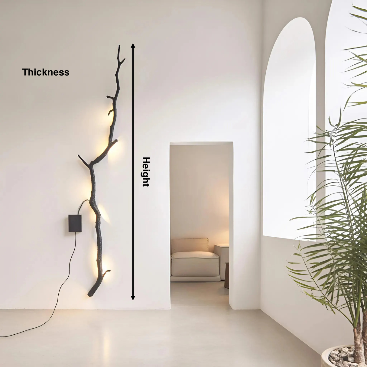 Minimalist Branch Wall Light For Hallway Or Living Room