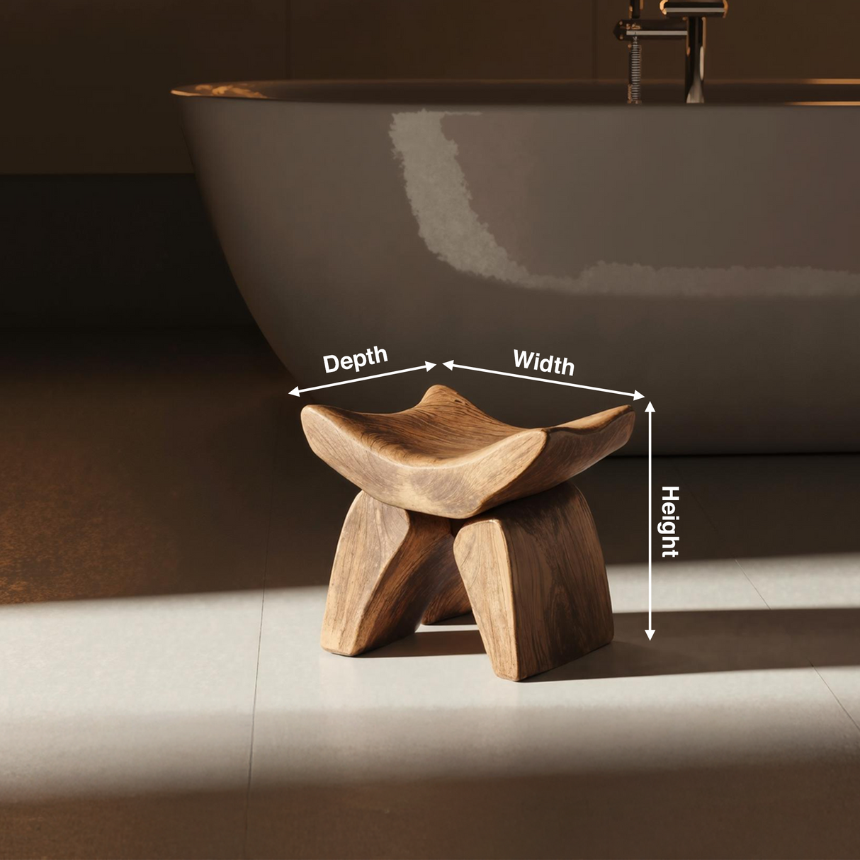 Handcrafted Shower Bench For Spa-Style Bathroom Decor