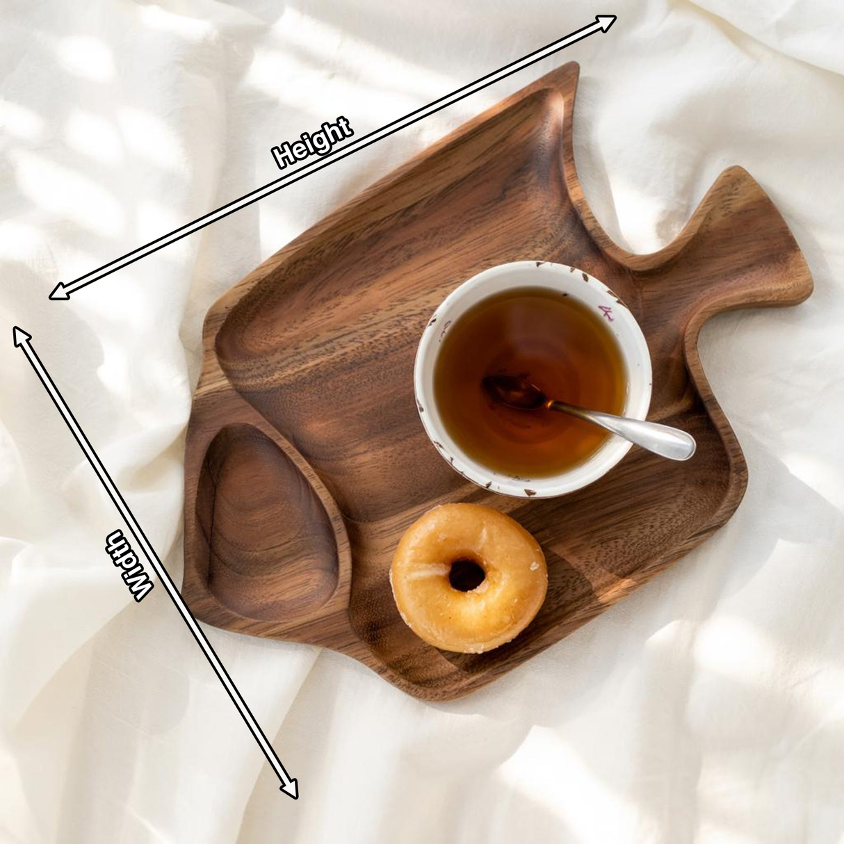 Playful Fish-Shaped Snack Tray For Breakfast Or Tea