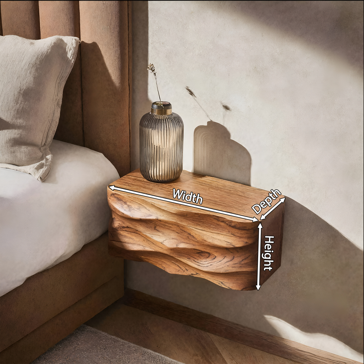 Modern Wall Mounted Nightstand For Bedroom Decor