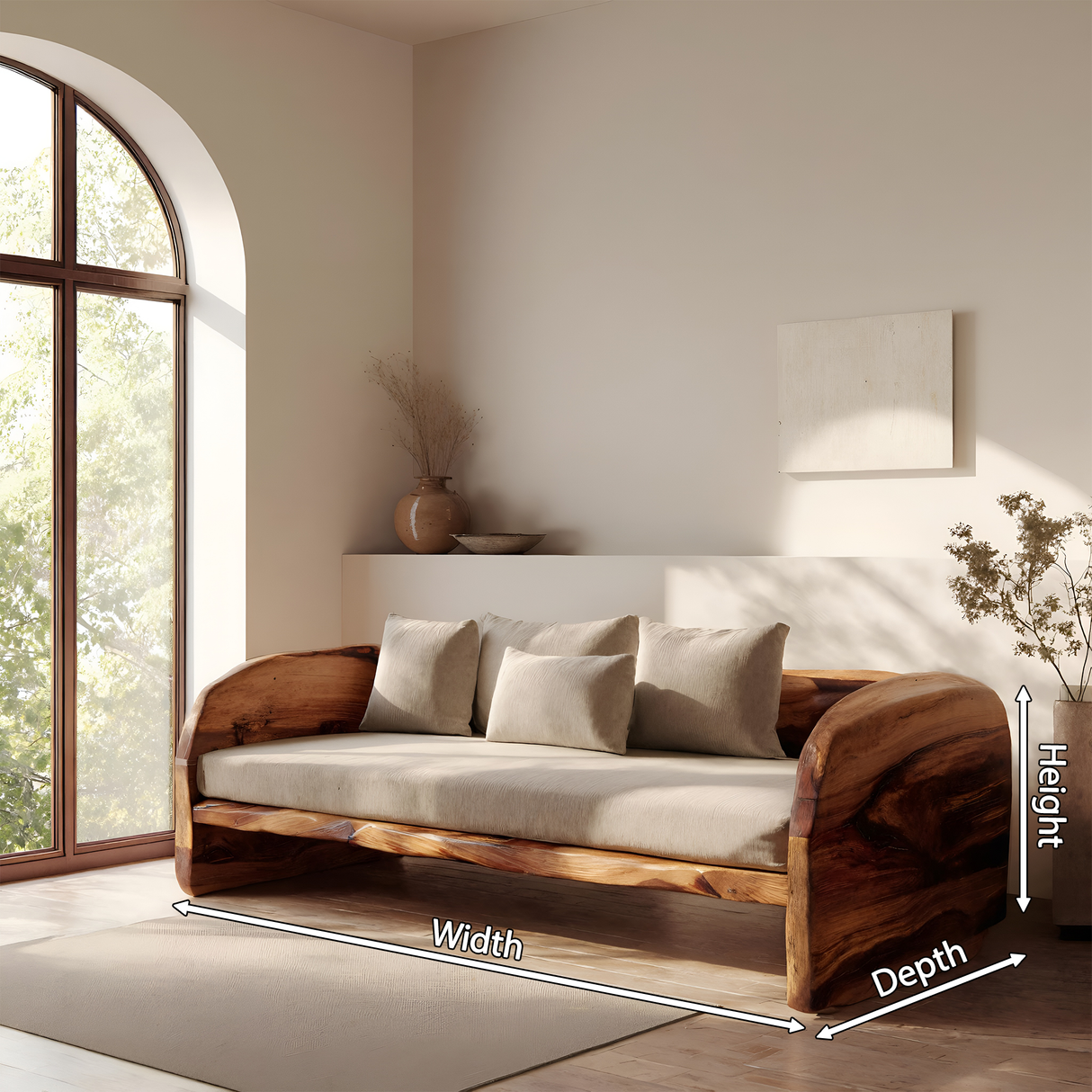 Organic Handcrafted Sofa For Living Room Furniture