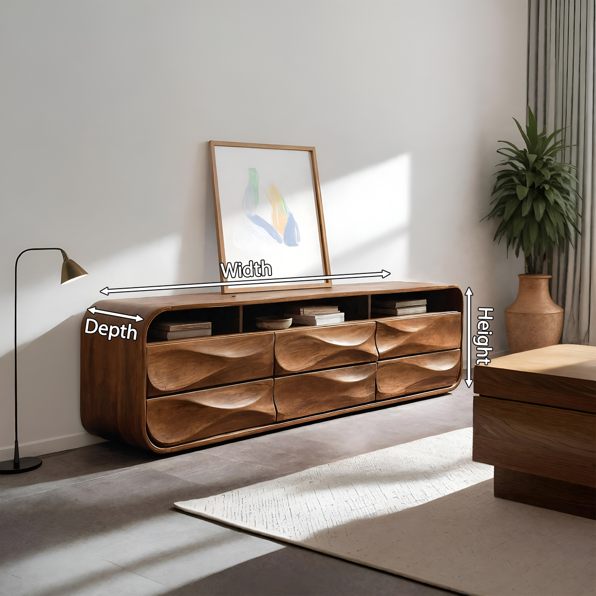 Minimalist Sideboard With Drawers And Storage For Living