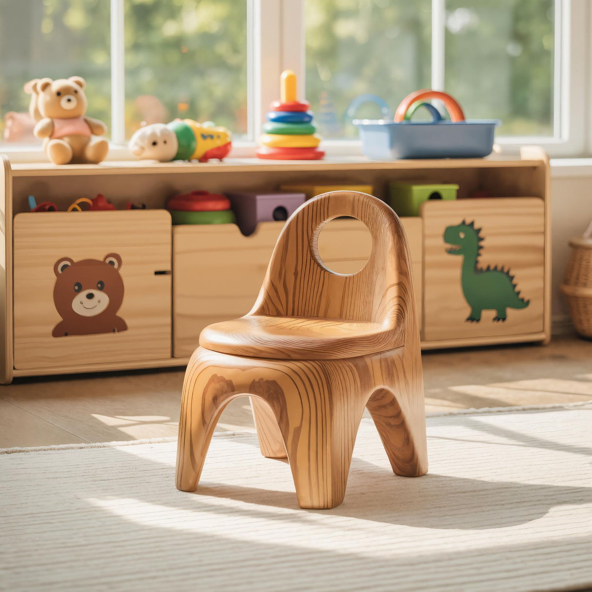 Montessori Toddler Chair Ergonomic Seat Playroom Or Preschool