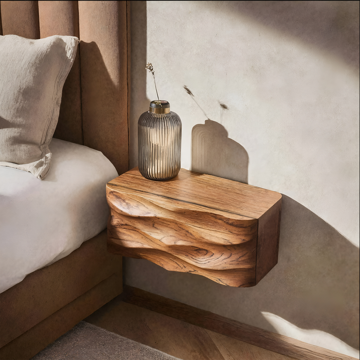 Modern Wall Mounted Nightstand For Bedroom Decor