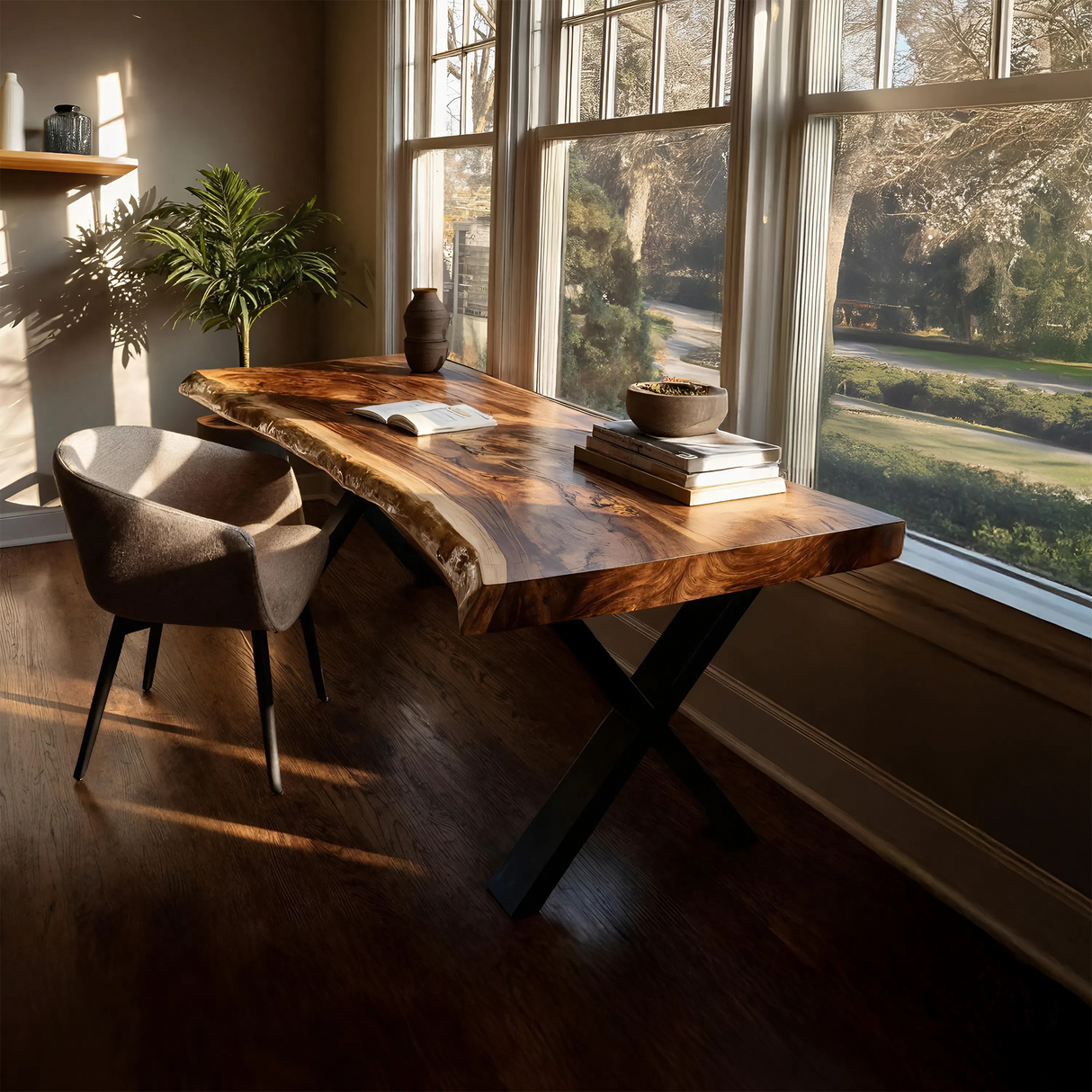 Modern Solid Wood Tabletop For Living Room Design