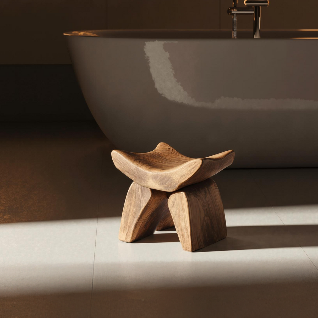 Handcrafted Shower Bench For Spa-Style Bathroom Decor