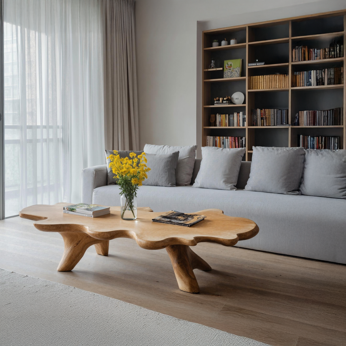 Handcrafted Low Table For Artisan Living Room