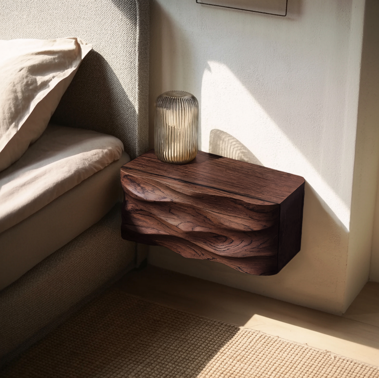 Modern Wall Mounted Nightstand For Bedroom Decor