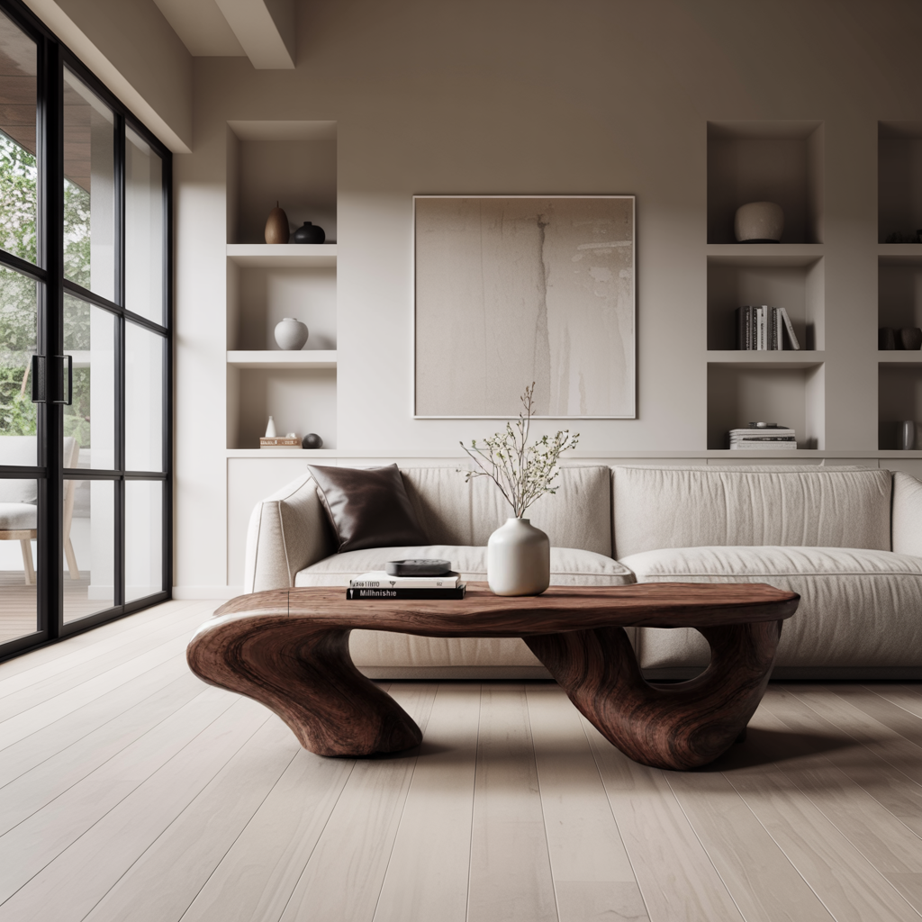 Handcrafted Low Table For Functional Room Setup