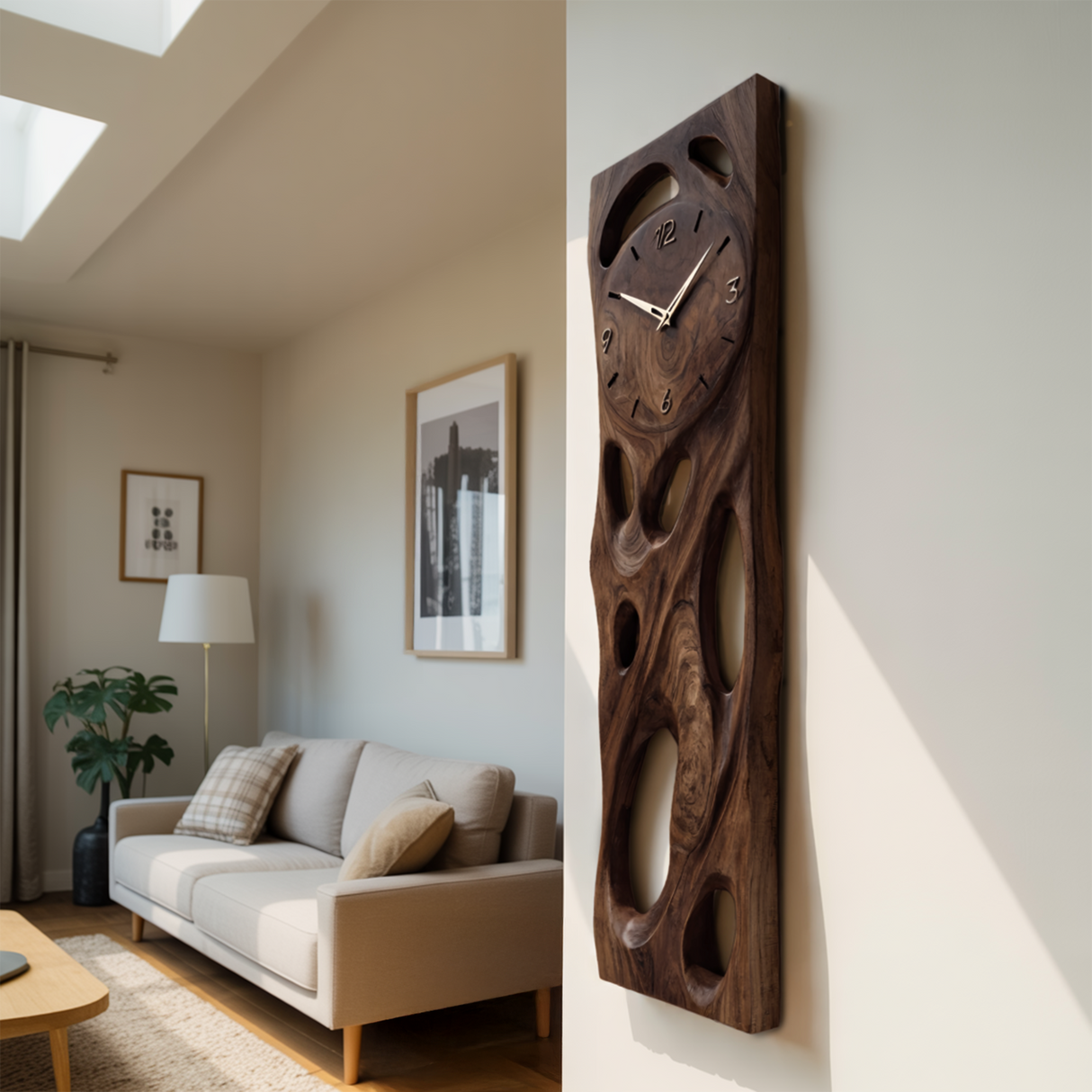 Contemporary Wall Clock For Living Room Interior