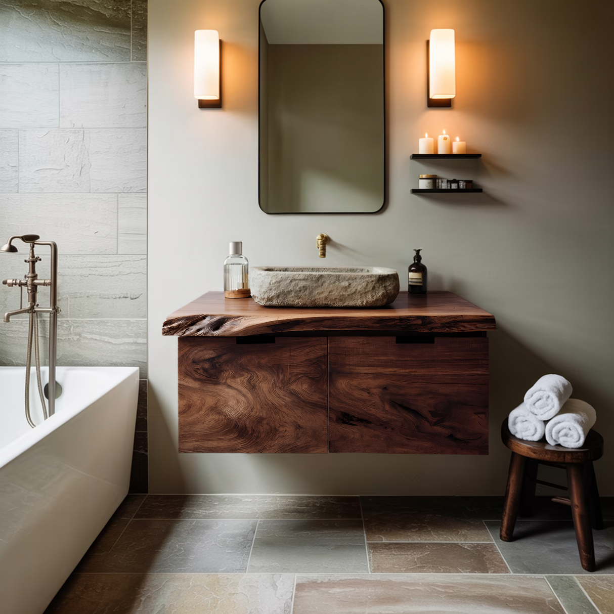 Contemporary Floating Bathroom Vanity For Bathroom