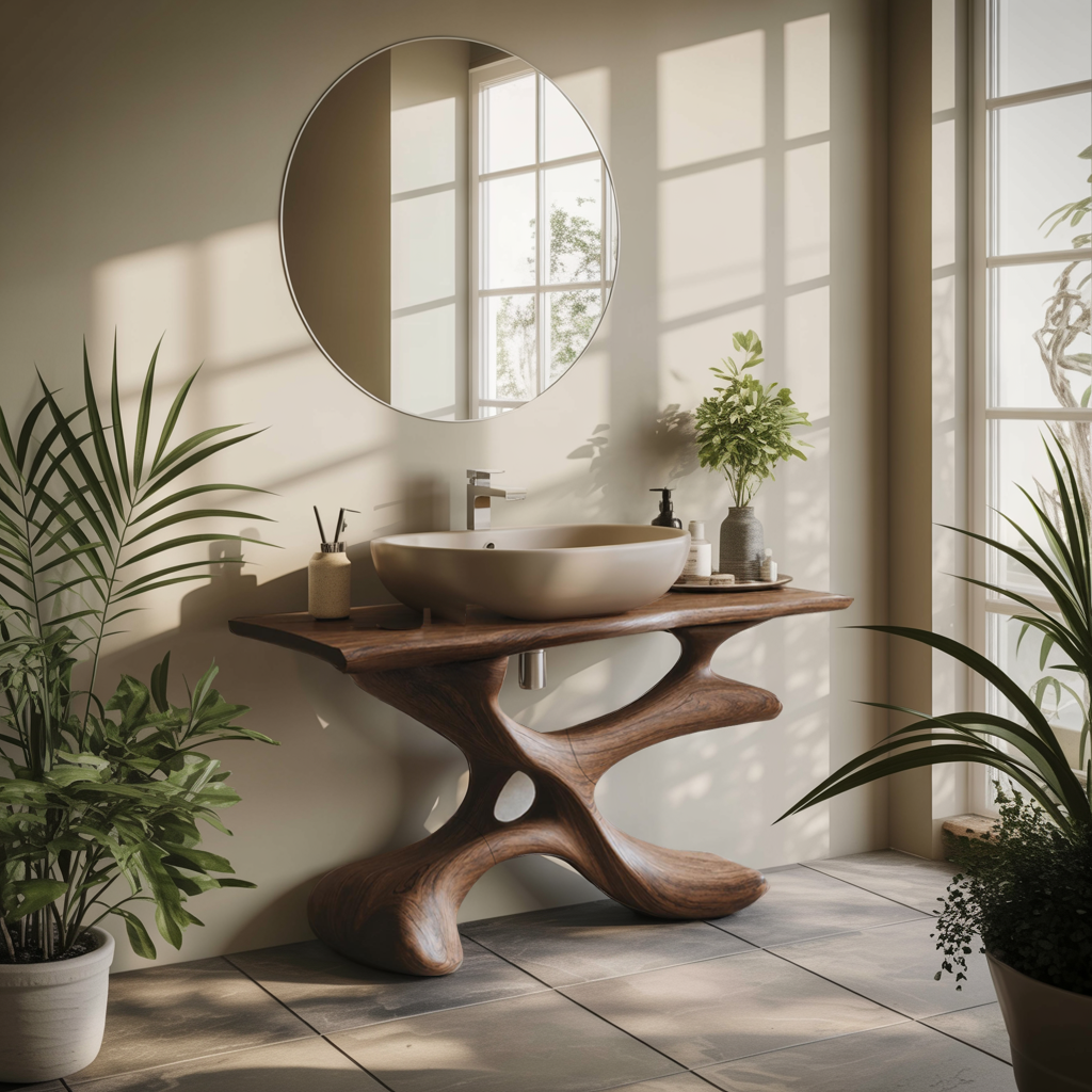 Handcrafted Bathroom Vanity For Furniture Decor Style