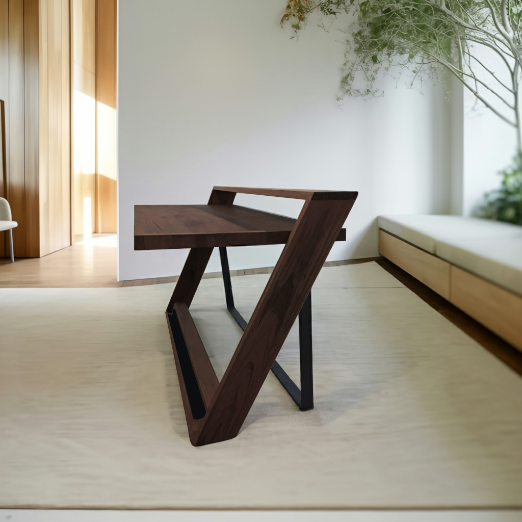 Unique Angular Desk With Z Frame For Home Or Office