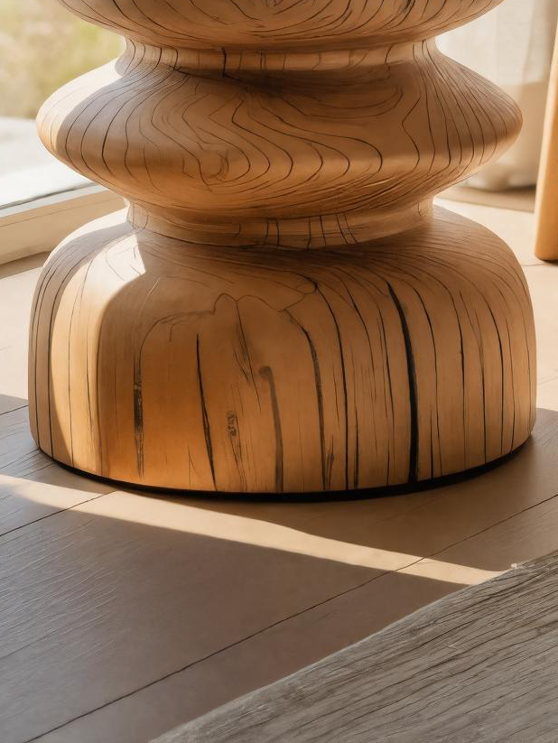 Minimalist Curved Side Table For Living Room Or Bedroom