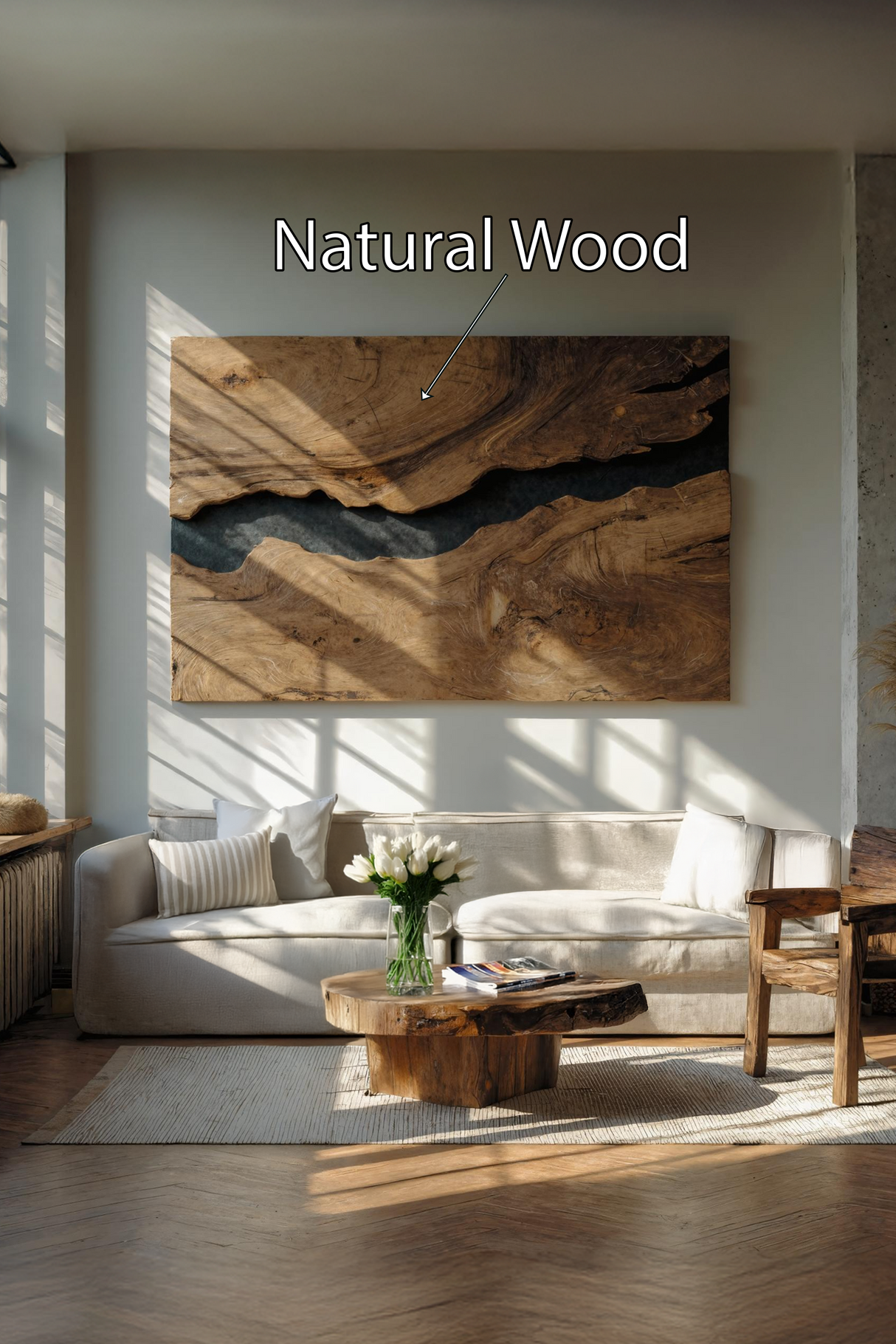 Modern Rectangular Wooden Wall Art For Home Decor