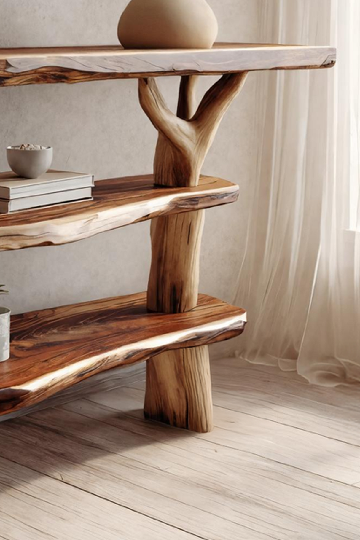 Handcrafted Solid Wood Console Table For Classic Entryway Furniture Style