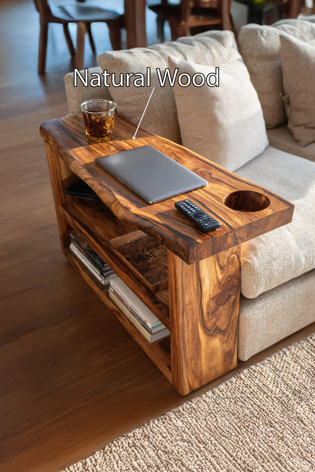 Mid Century Wooden Armrest For Furniture Decoration