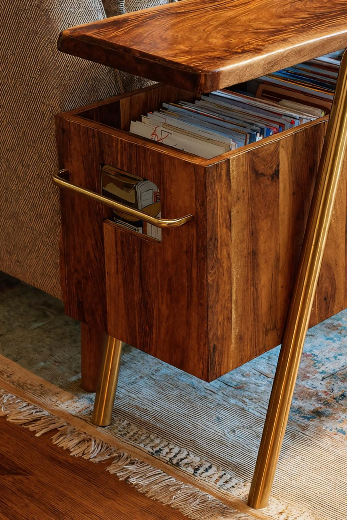 Handcrafted Wooden Side Table For Furniture Decoration