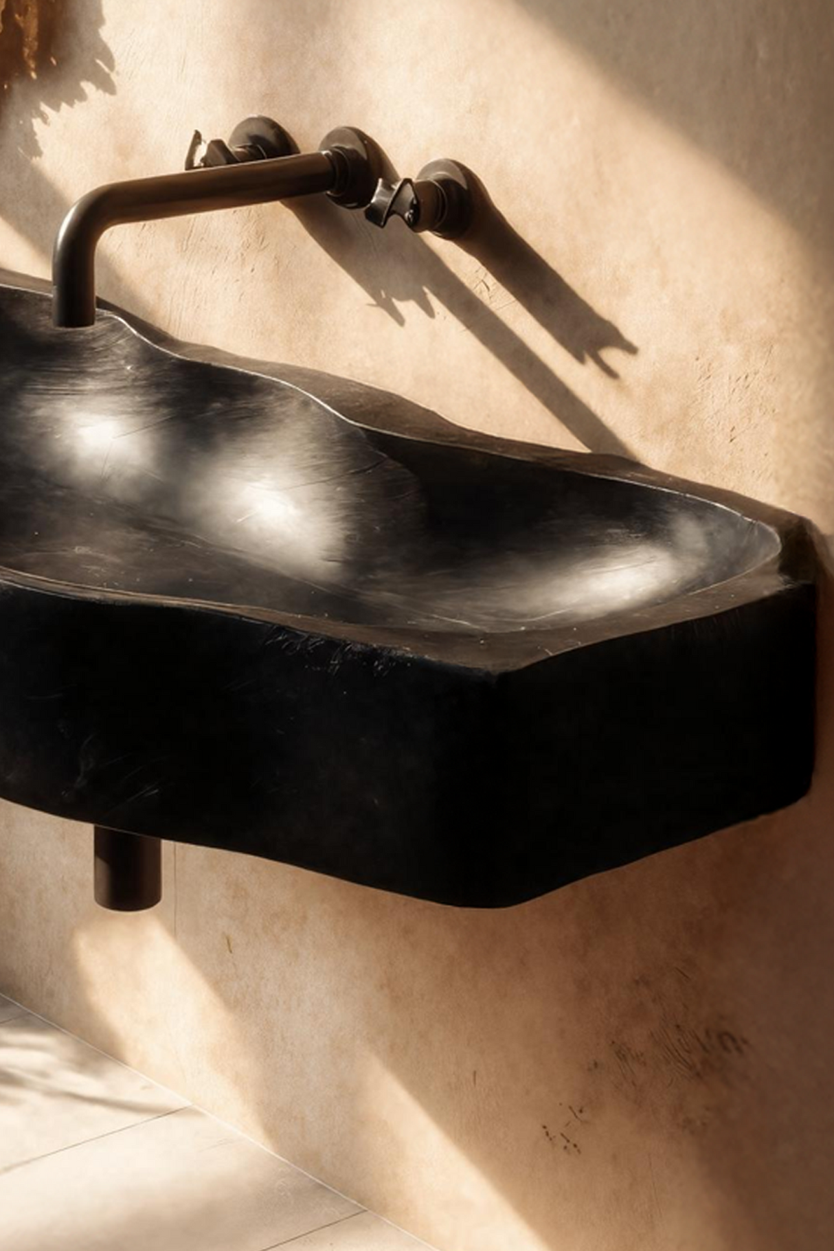 Mid Century Wooden Live Edge Wood Basin For High End Bathroom Decor