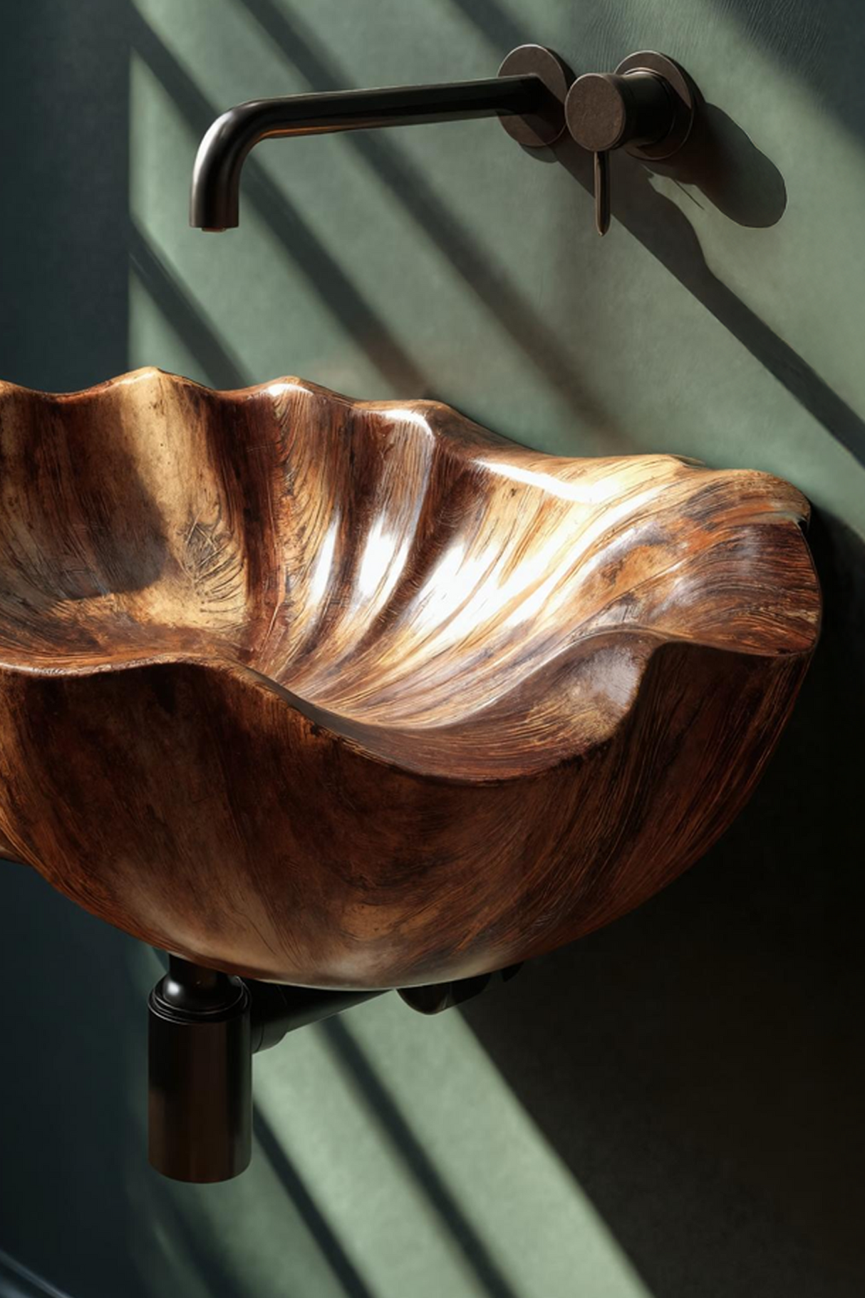 Modern Live Edge Wood Vanity Sink For Statement Bedroom Decor