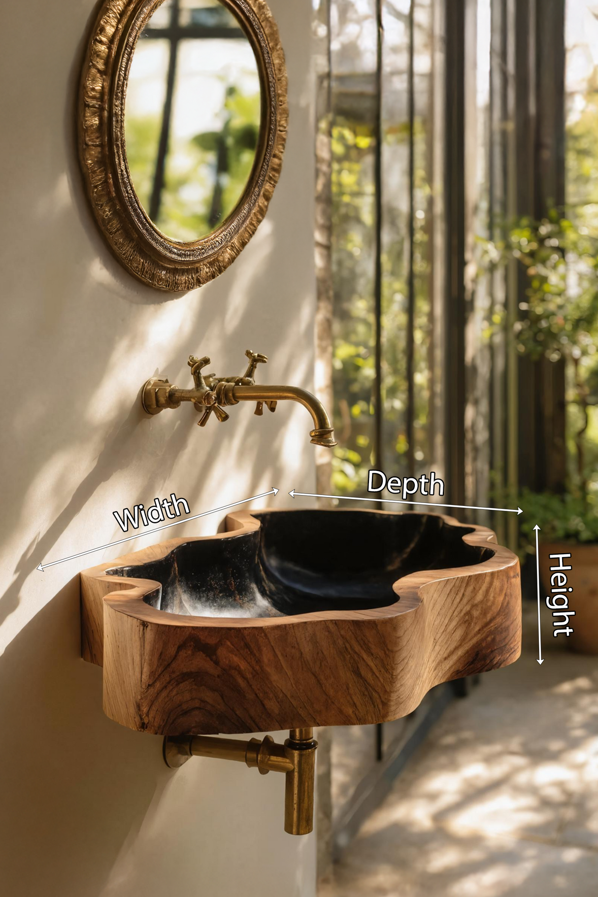 Modern Solid Wood Vanity Sink For High End Bathroom Furniture
