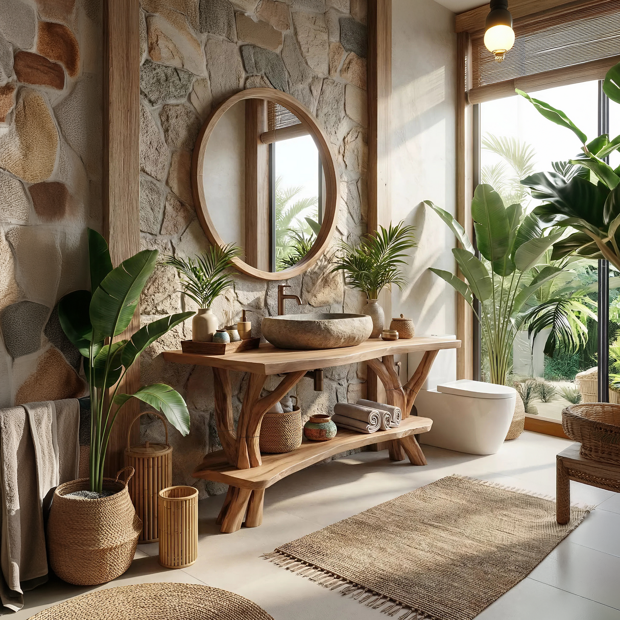 Contemporary Wooden Vanity For Luxury Bathroom Space