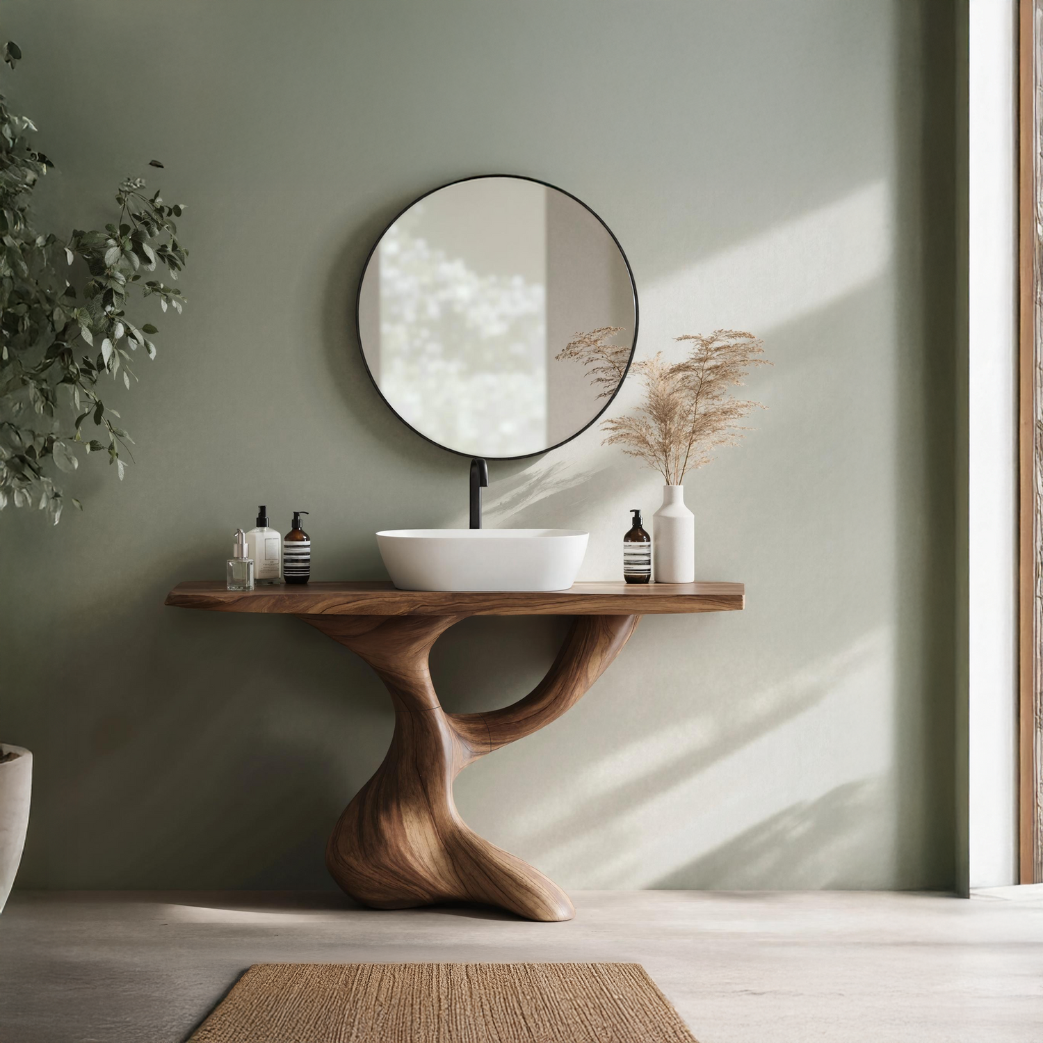 Handcrafted Solid Vanity For Timeless Bathroom Use
