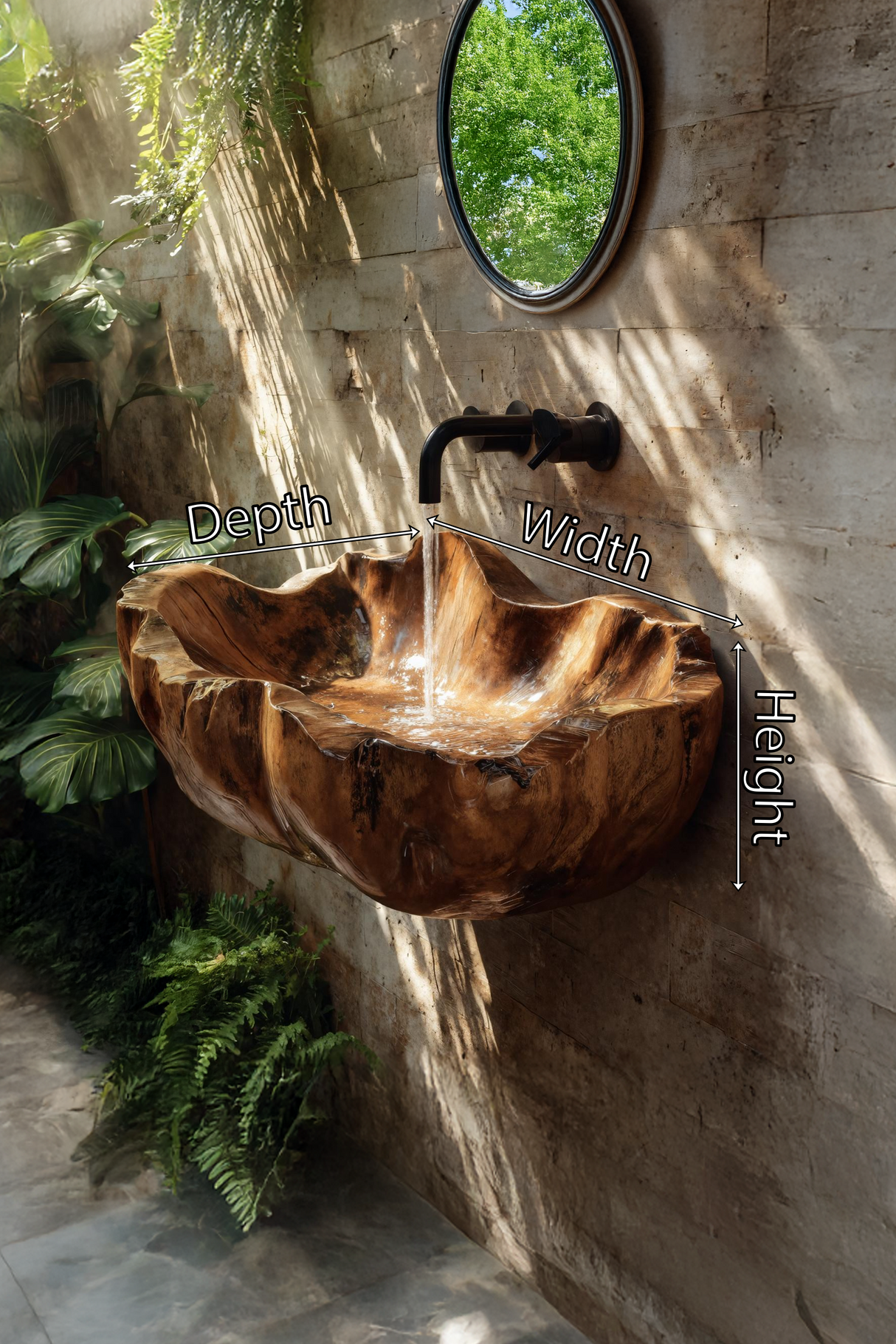 Modern Solid Wood Wash Basin For Luxury Bedroom Furniture Decor