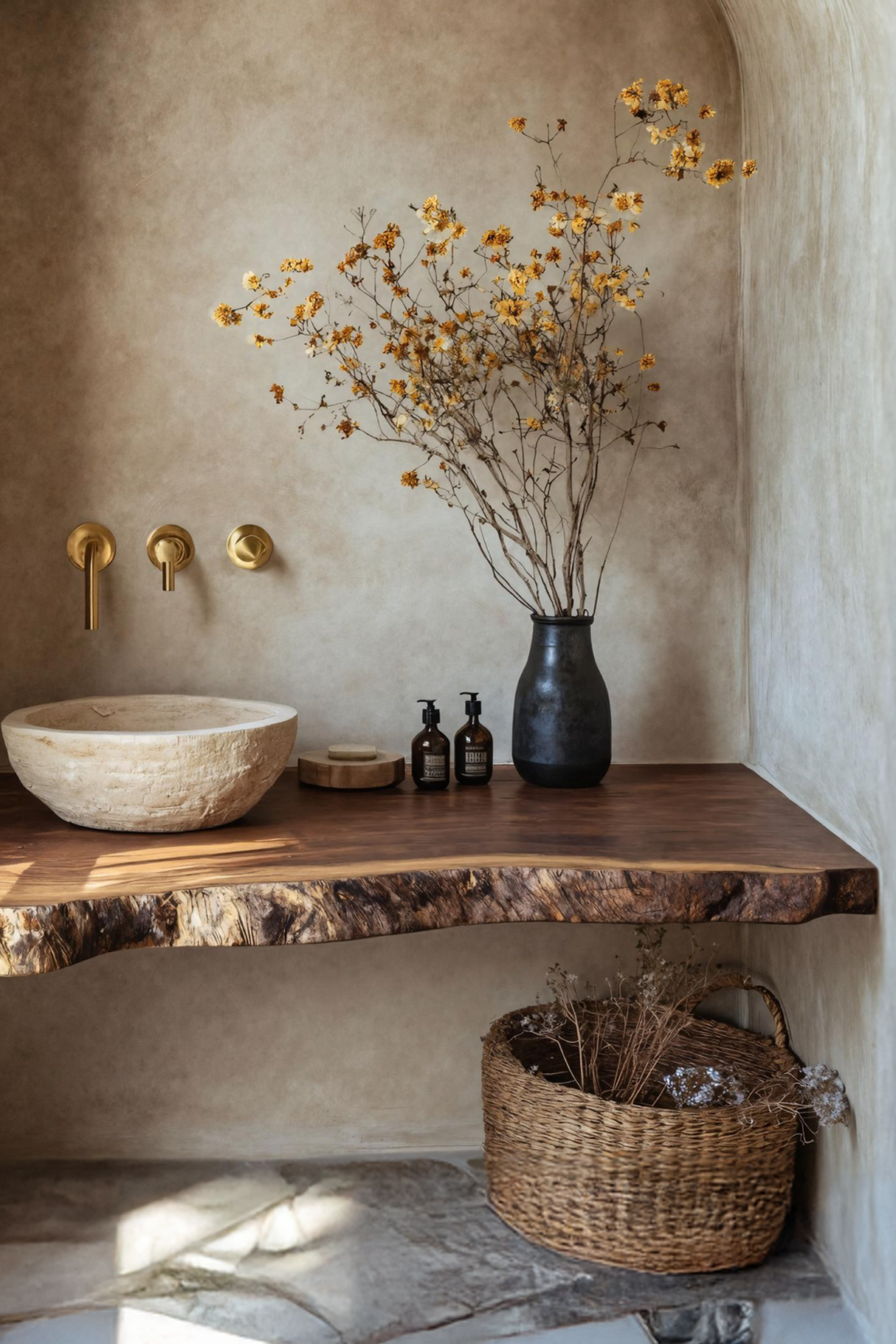 Farmhouse Wooden Vanity For Bathroom Decor