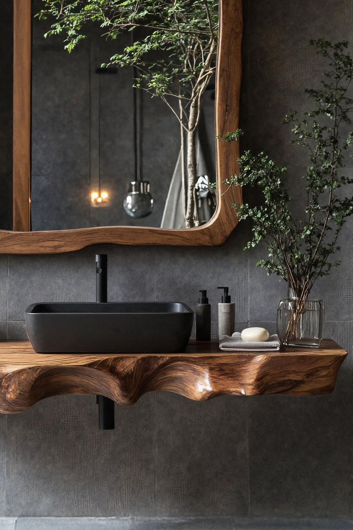 Farmhouse Solid Wood Vanity For Classic Bathroom