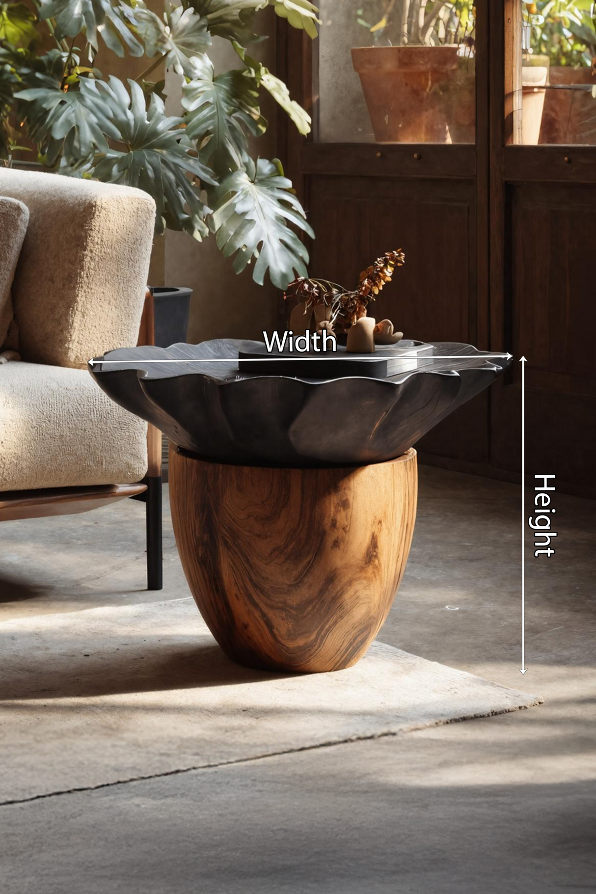 Mid Century Wooden Side Table For Modern Lounge Decor