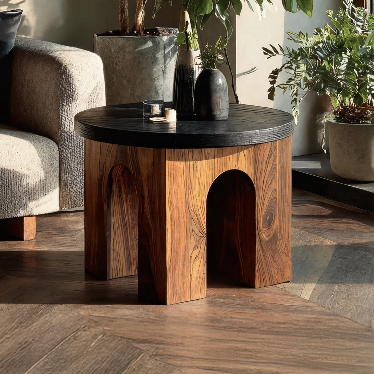 Modern Live Edge Side Table For Contemporary Home Style