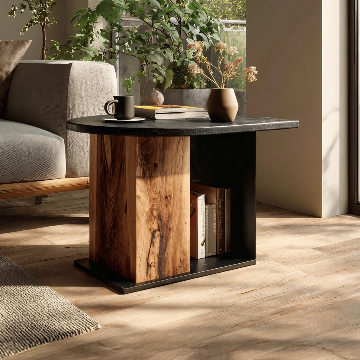 Modern Wooden Side Table For Interior Decoration Ideas
