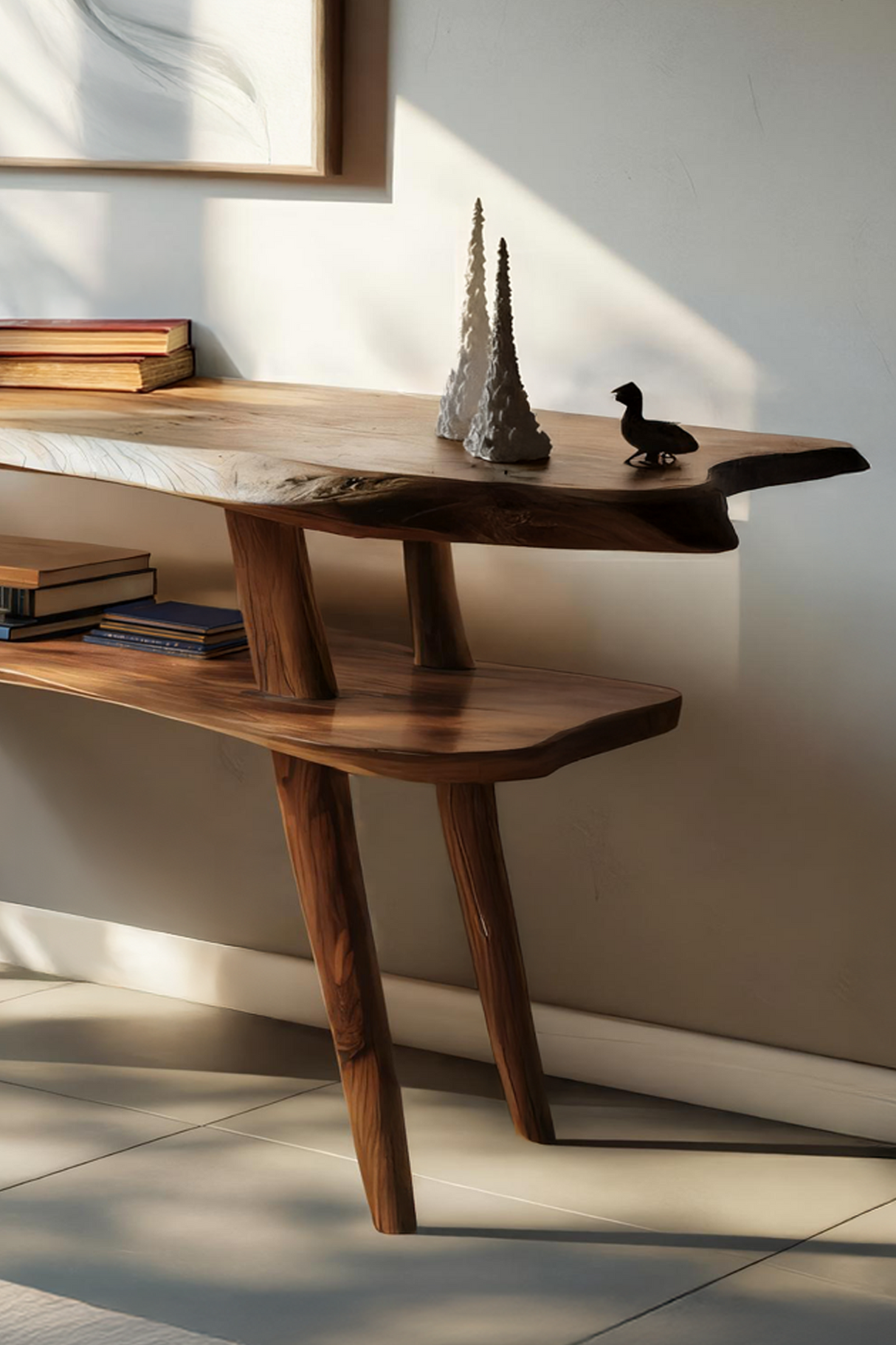 Handcrafted Solid Wood Console Table For Vintage Furniture Decor