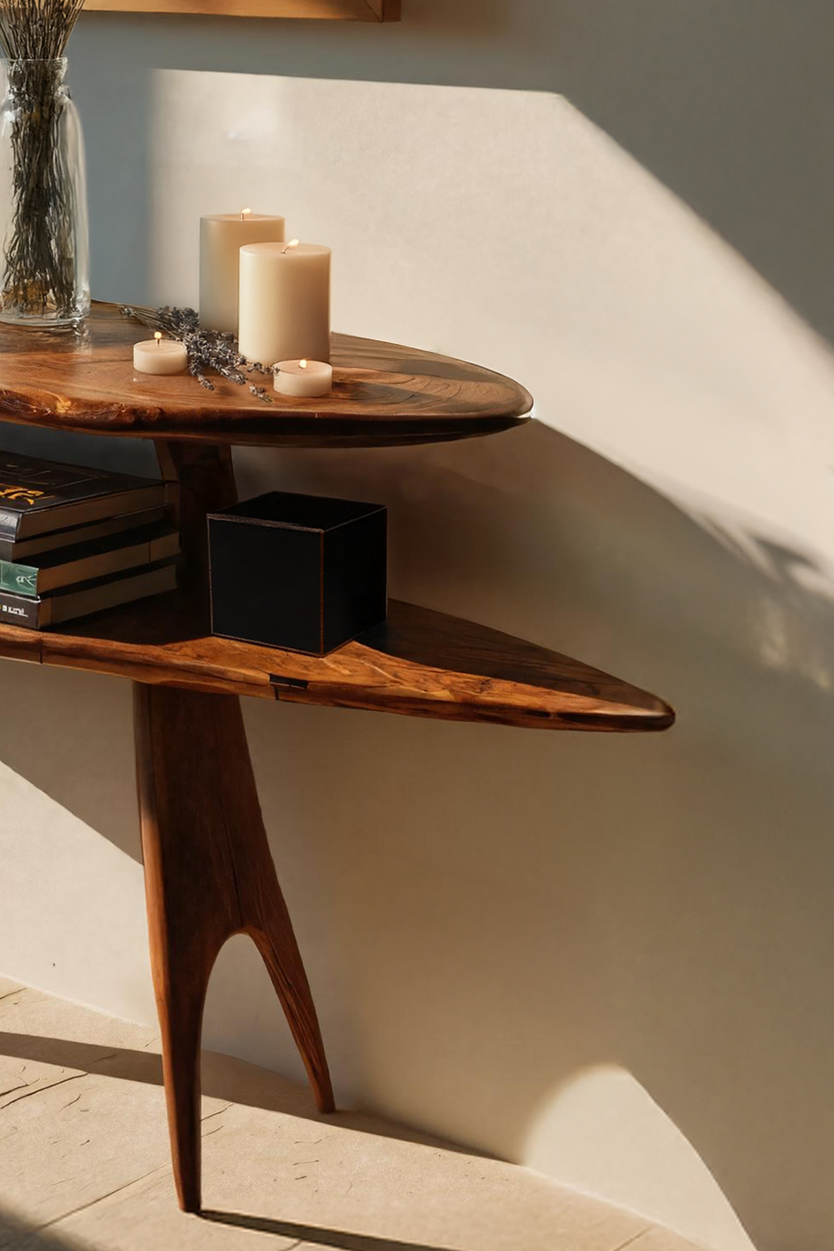 Modern Wooden Console Table For Entryway And Living Room